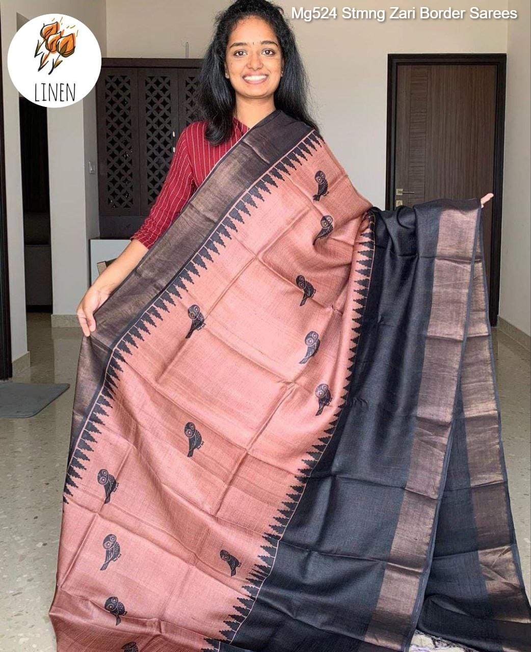 Mg524 Stmng Zari Border Sarees