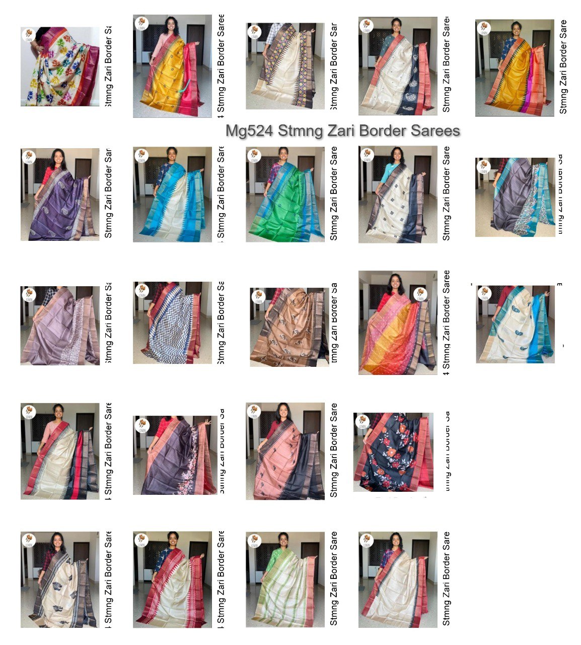 Mg524 Stmng Zari Border Sarees