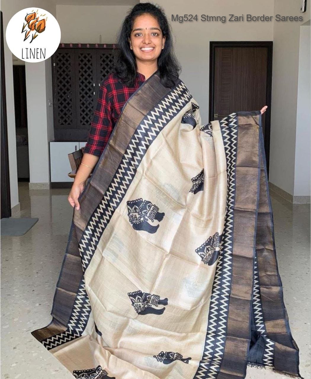 Mg524 Stmng Zari Border Sarees