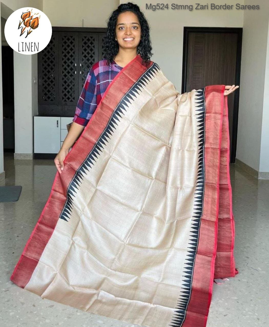 Mg524 Stmng Zari Border Sarees