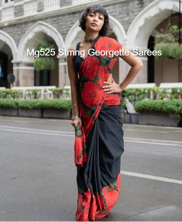 Mg525 Stmng Georgette Sarees