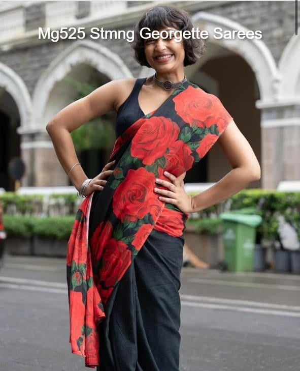 Mg525 Stmng Georgette Sarees