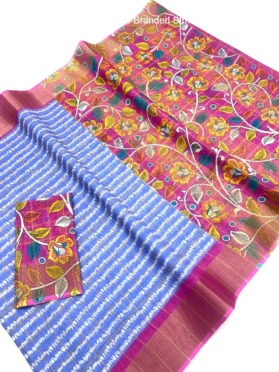 Mg526 Colour Non-Branded Stmng Gold Jari Sarees