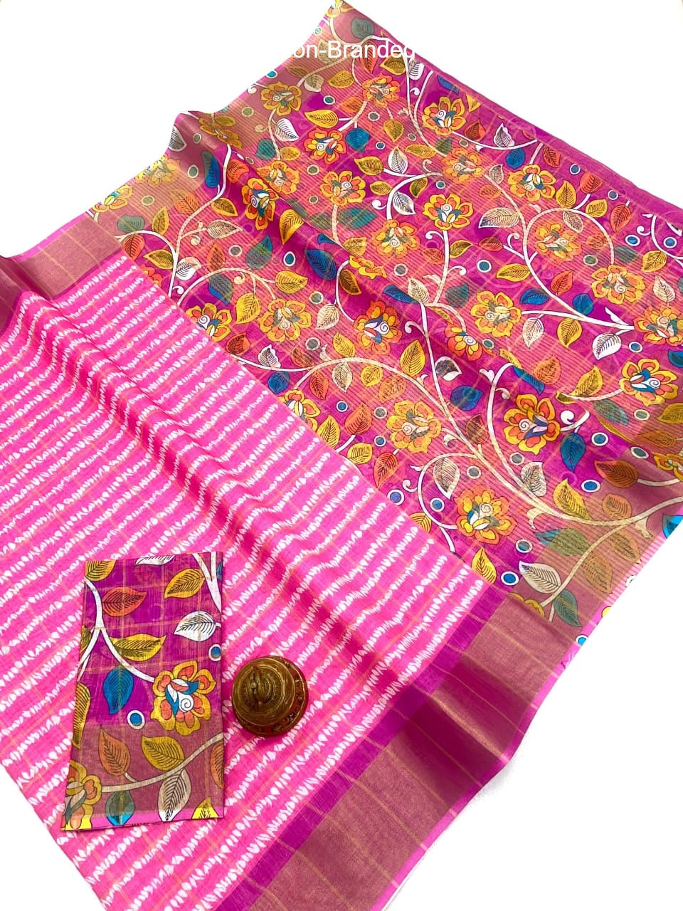 Mg526 Colour Non-Branded Stmng Gold Jari Sarees