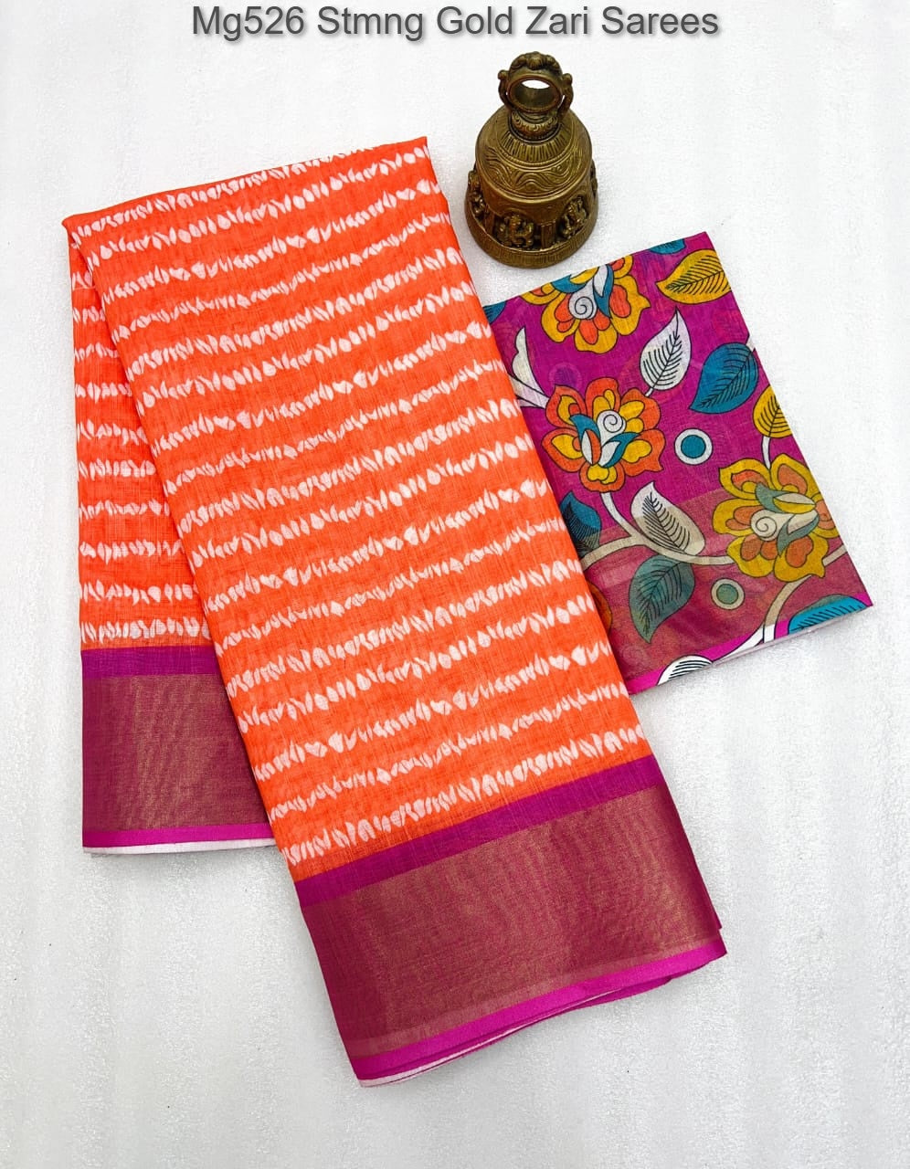 Mg526 Stmng Gold Zari Sarees