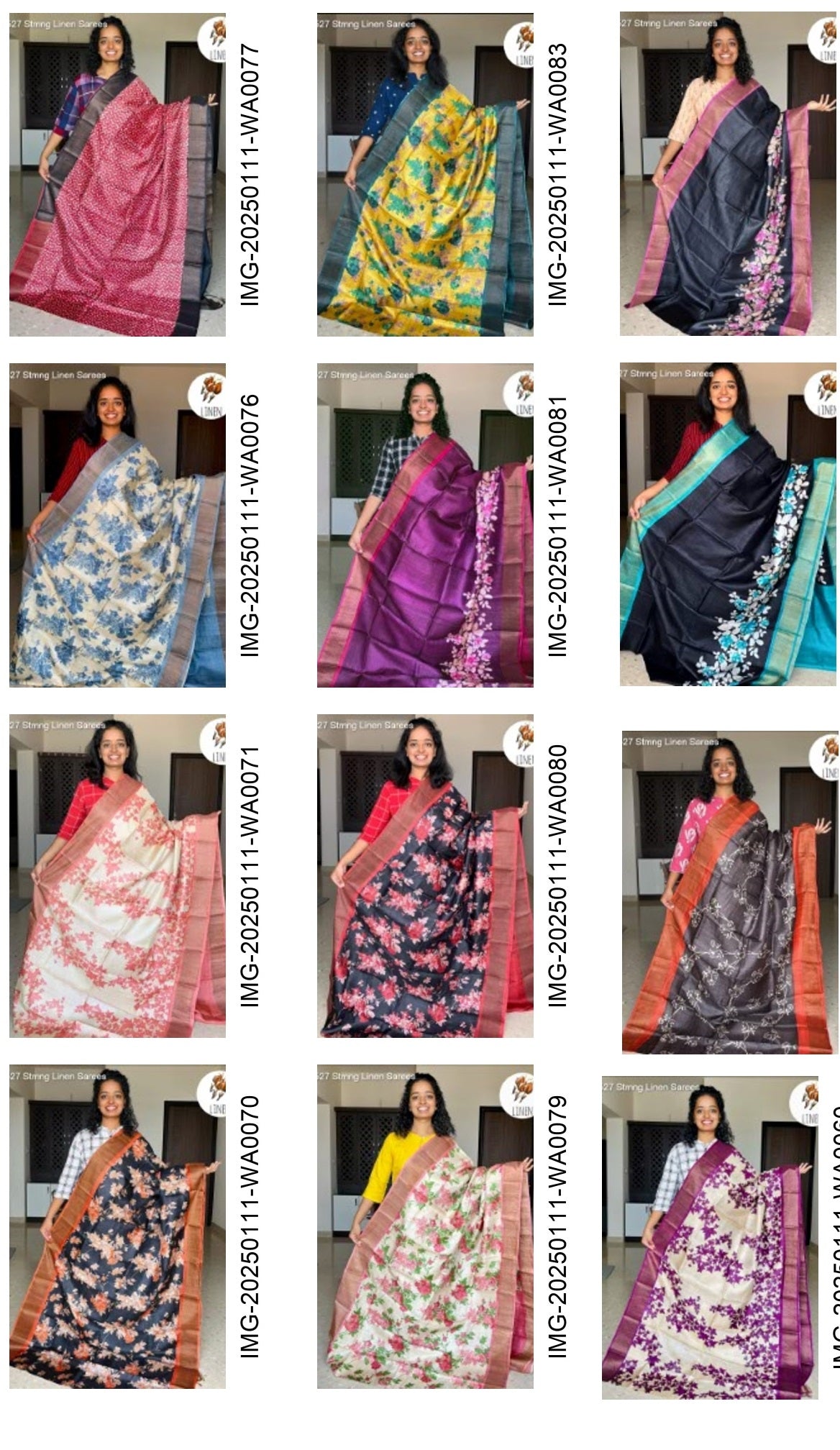 Mg527 Stmng Linen Sarees