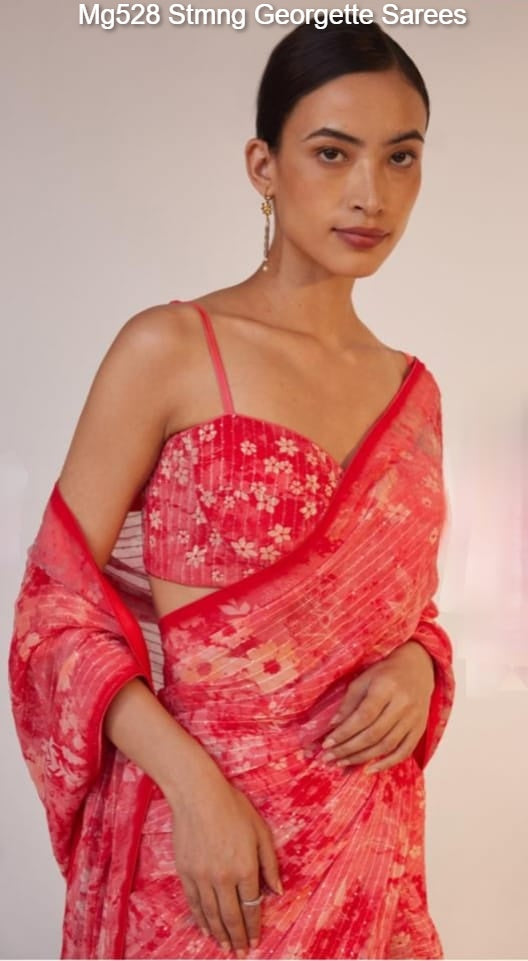 Mg528 Stmng Georgette Sarees