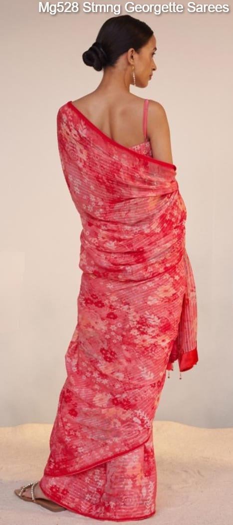 Mg528 Stmng Georgette Sarees
