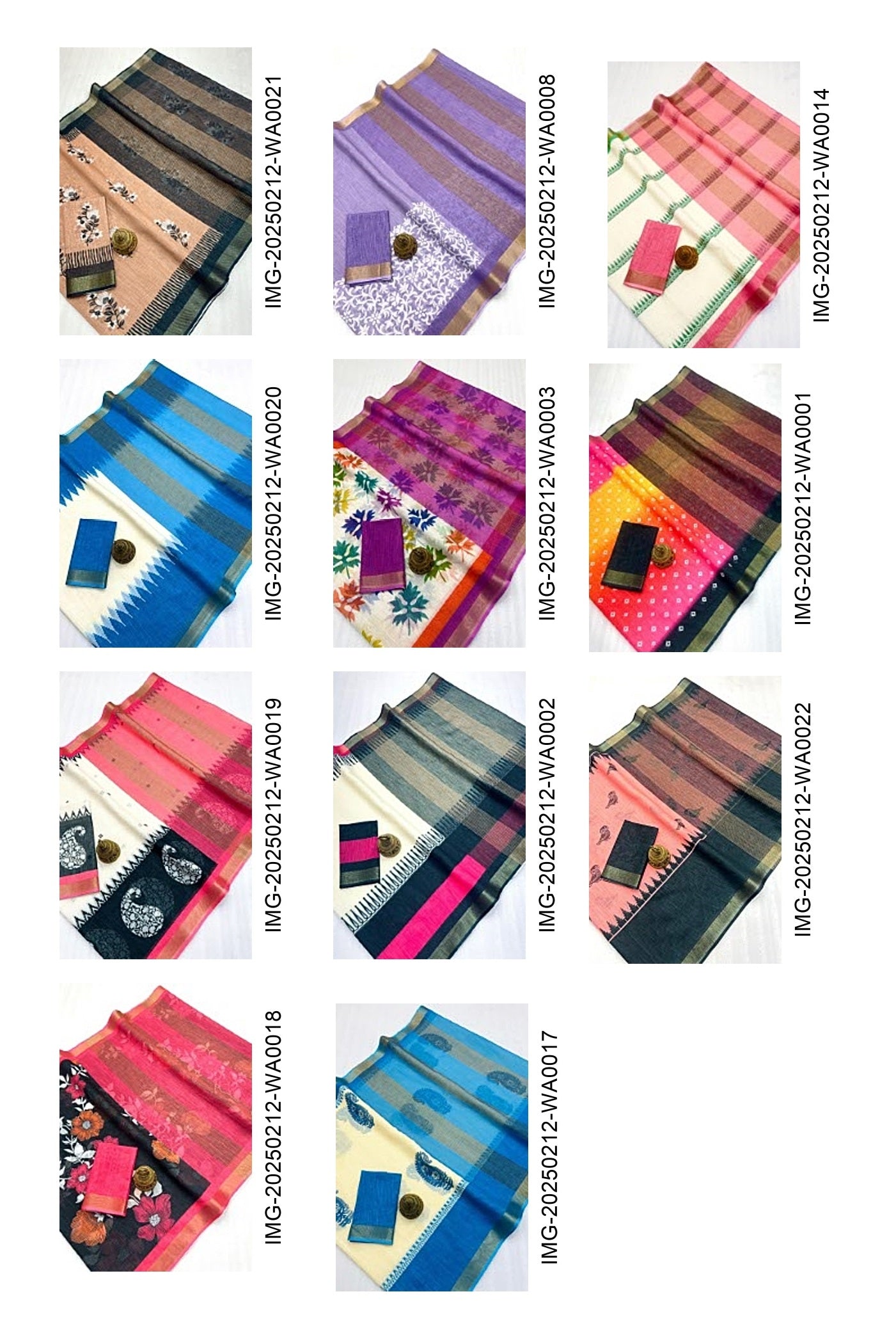 Mg532 Non-Branded Stmng Linen Sarees