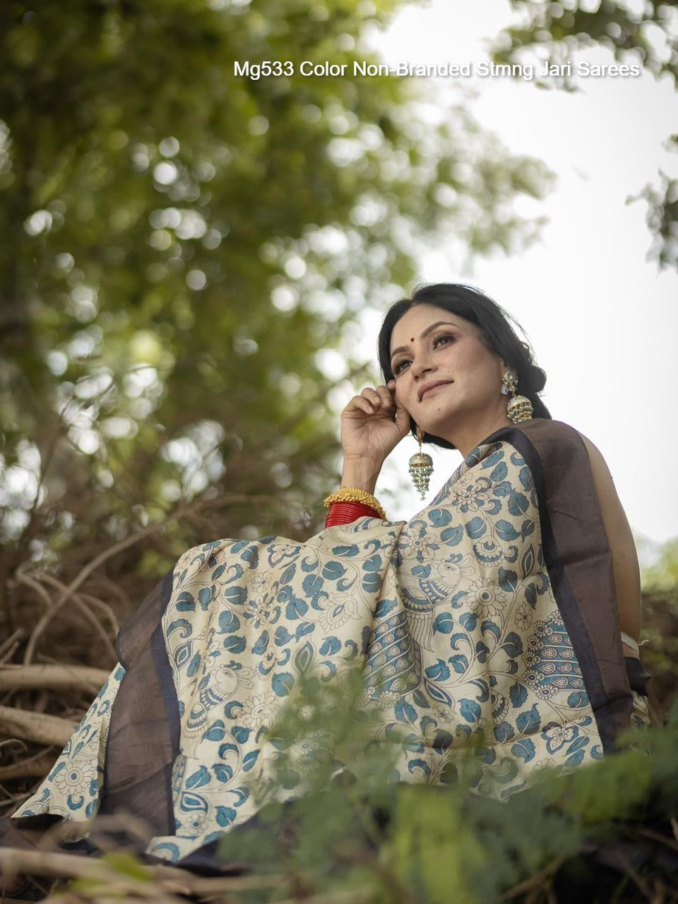 Mg533 Color Non-Branded Stmng Jari Sarees