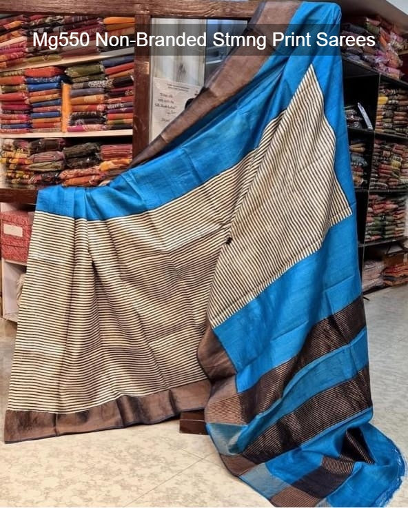 Mg550 Non-Branded Stmng Print Sarees