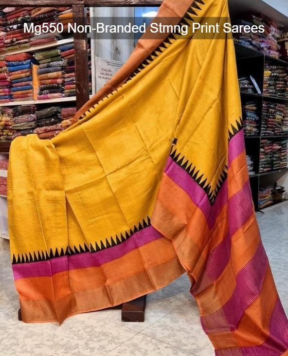Mg550 Non-Branded Stmng Print Sarees