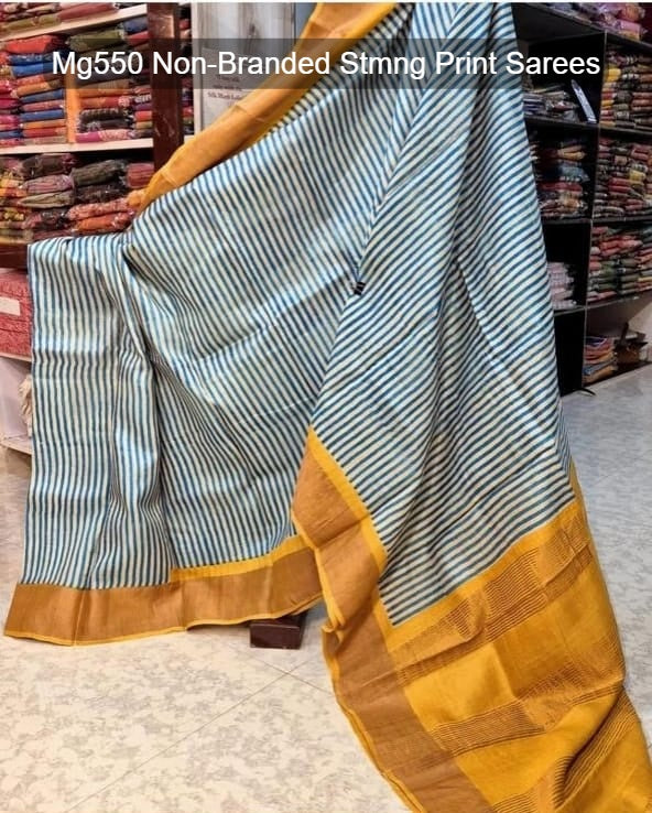 Mg550 Non-Branded Stmng Print Sarees