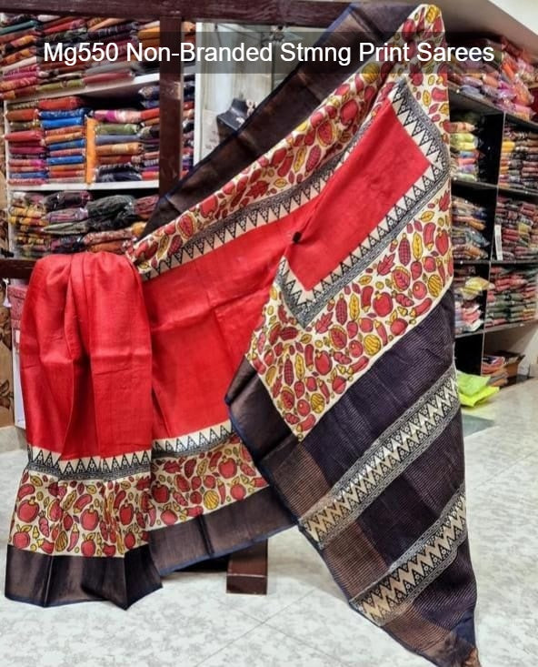Mg550 Non-Branded Stmng Print Sarees
