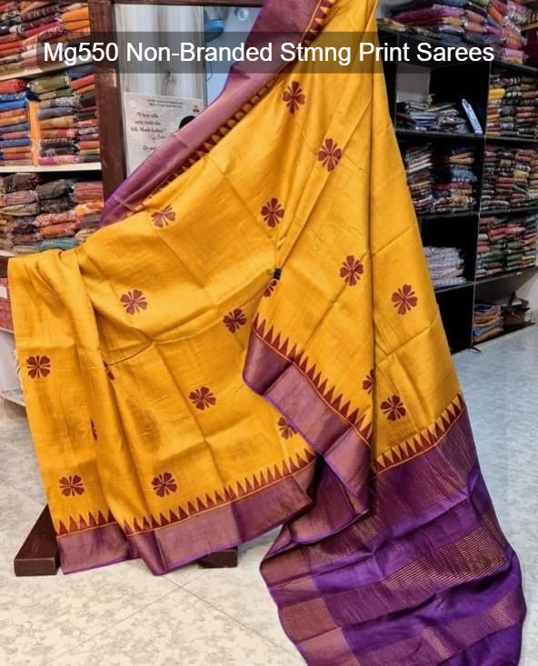 Mg550 Non-Branded Stmng Print Sarees