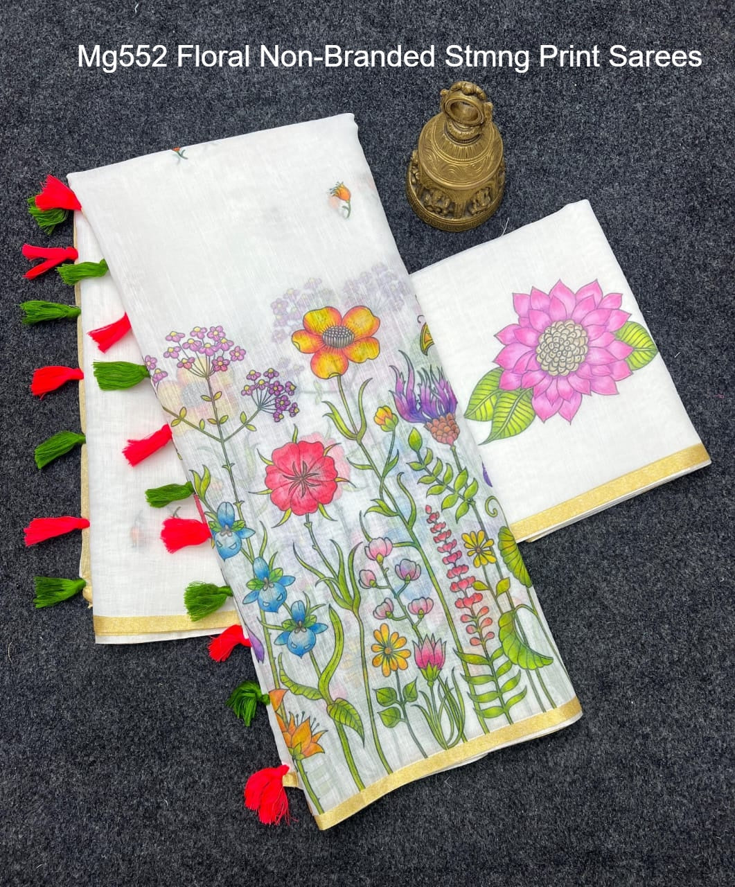 Mg552 Floral Non-Branded Stmng Print Sarees