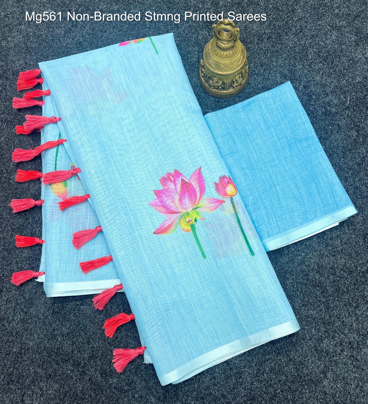 Mg561 Non-Branded Stmng Printed Sarees