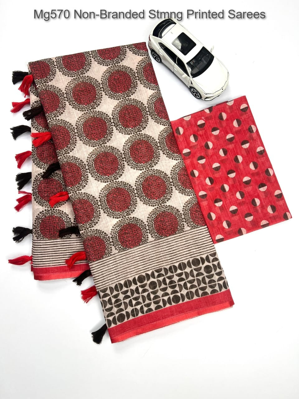 Mg570 Non-Branded Stmng Printed Sarees