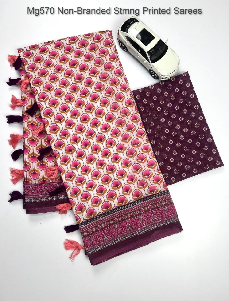 Mg570 Non-Branded Stmng Printed Sarees