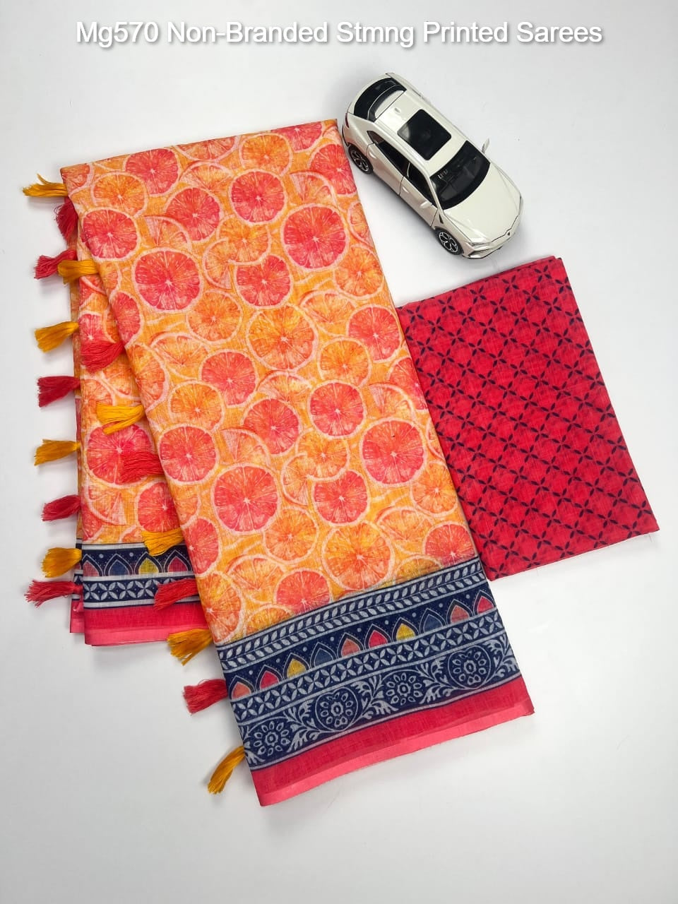 Mg570 Non-Branded Stmng Printed Sarees