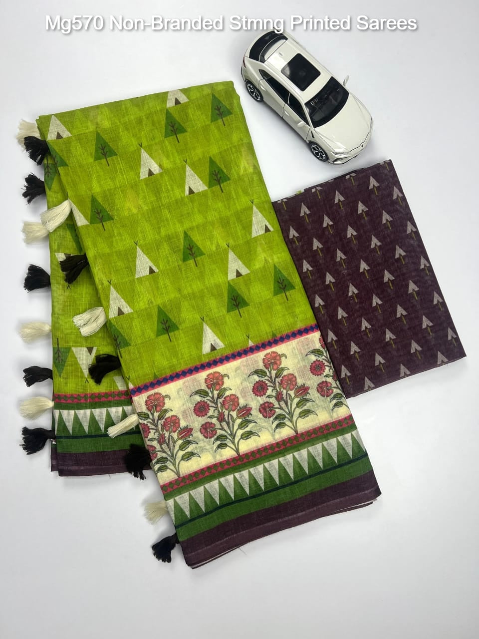 Mg570 Non-Branded Stmng Printed Sarees