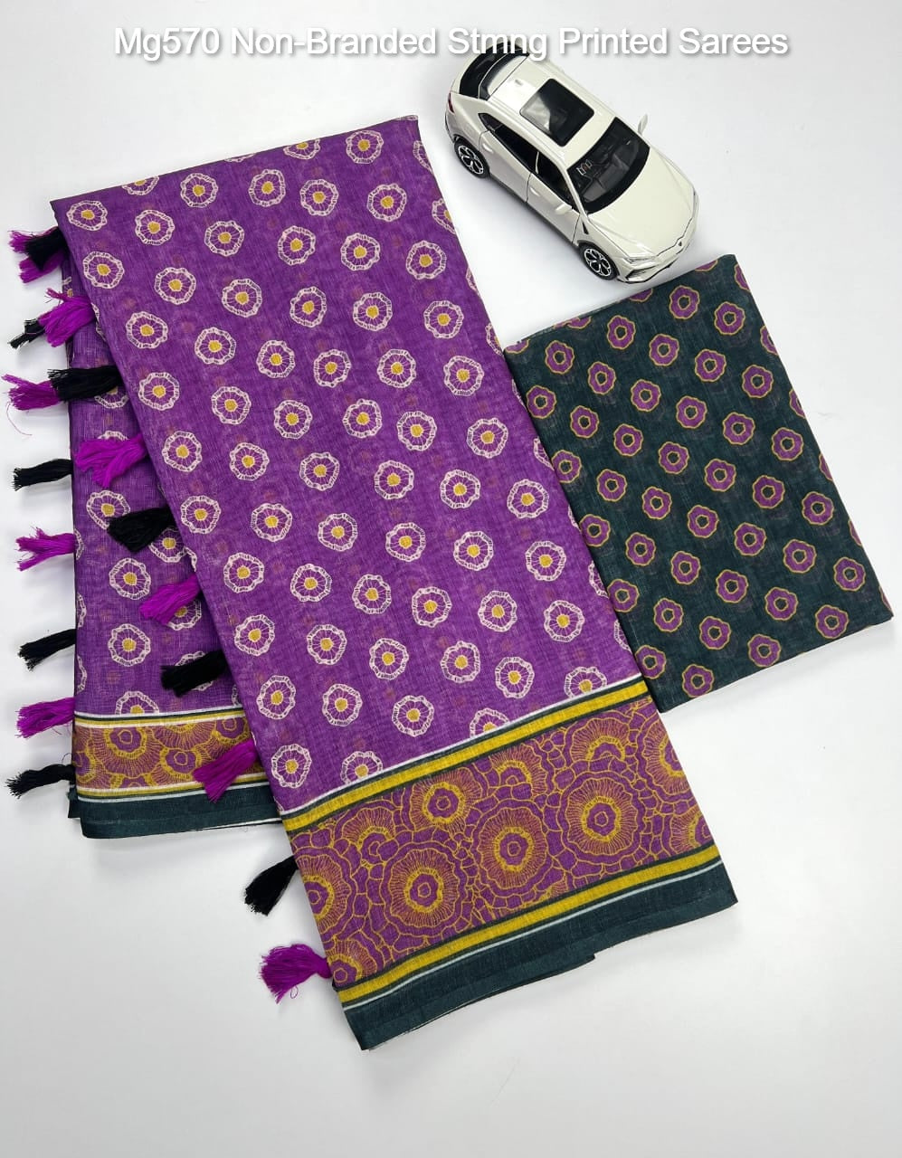 Mg570 Non-Branded Stmng Printed Sarees