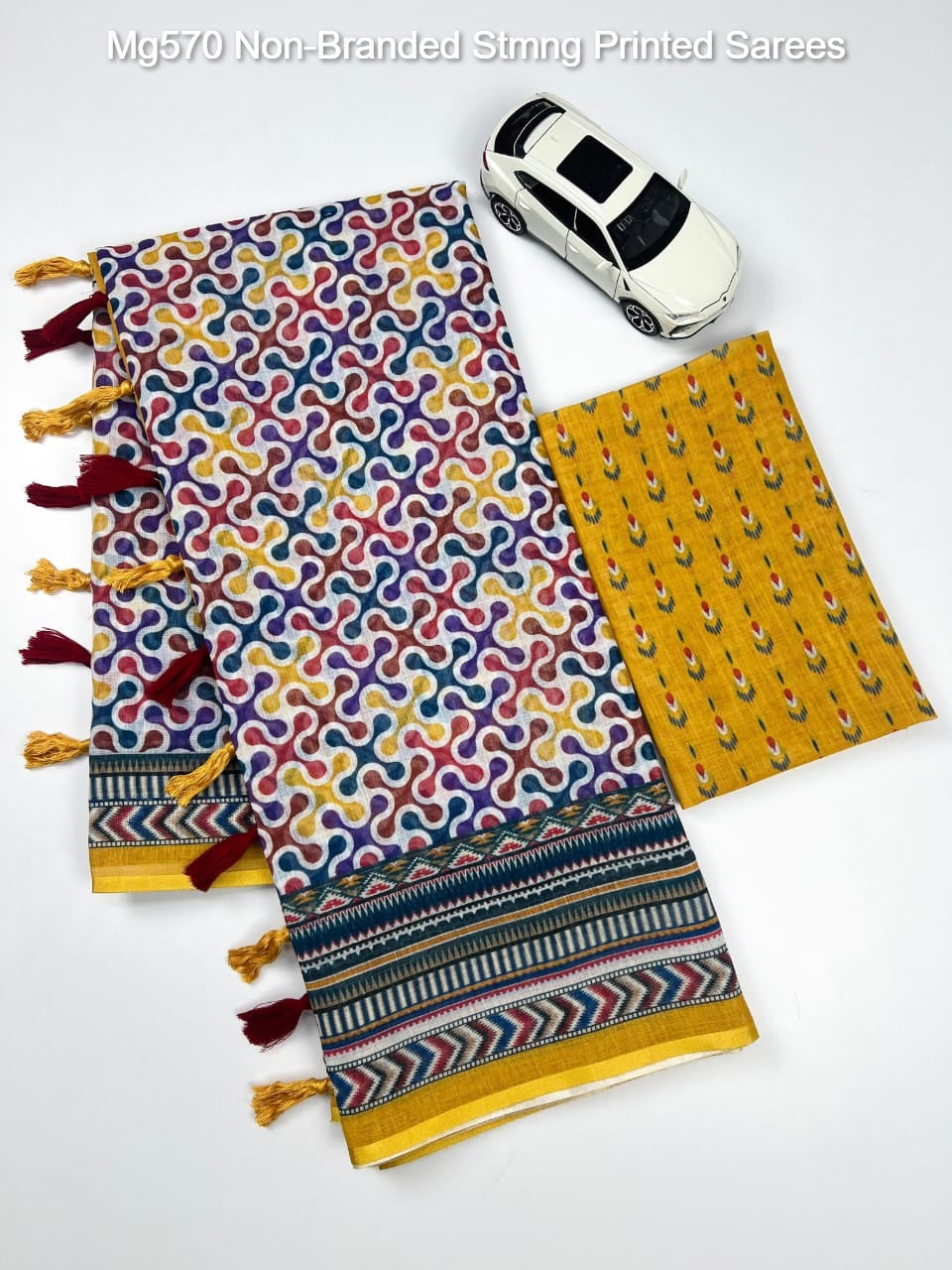Mg570 Non-Branded Stmng Printed Sarees