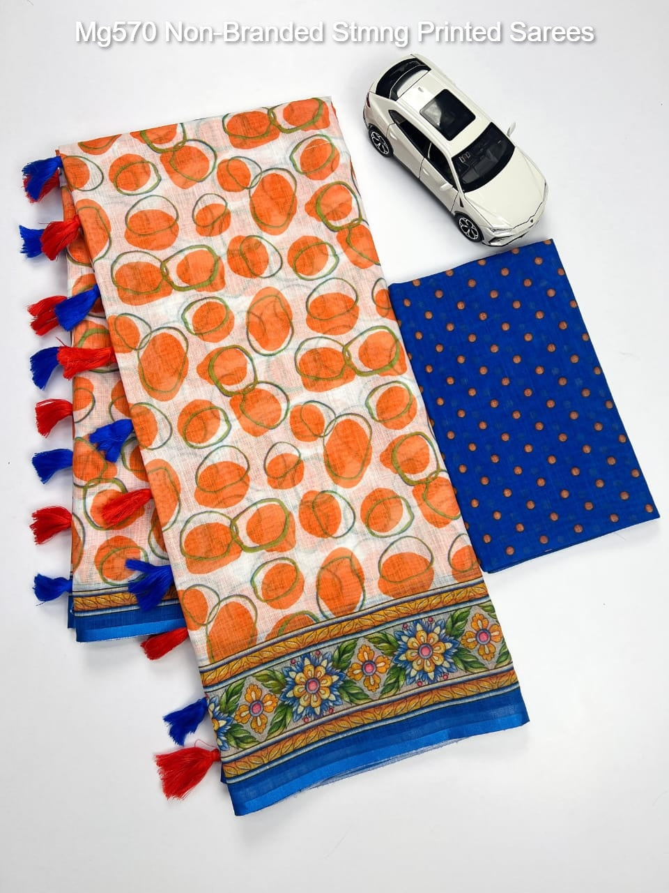 Mg570 Non-Branded Stmng Printed Sarees