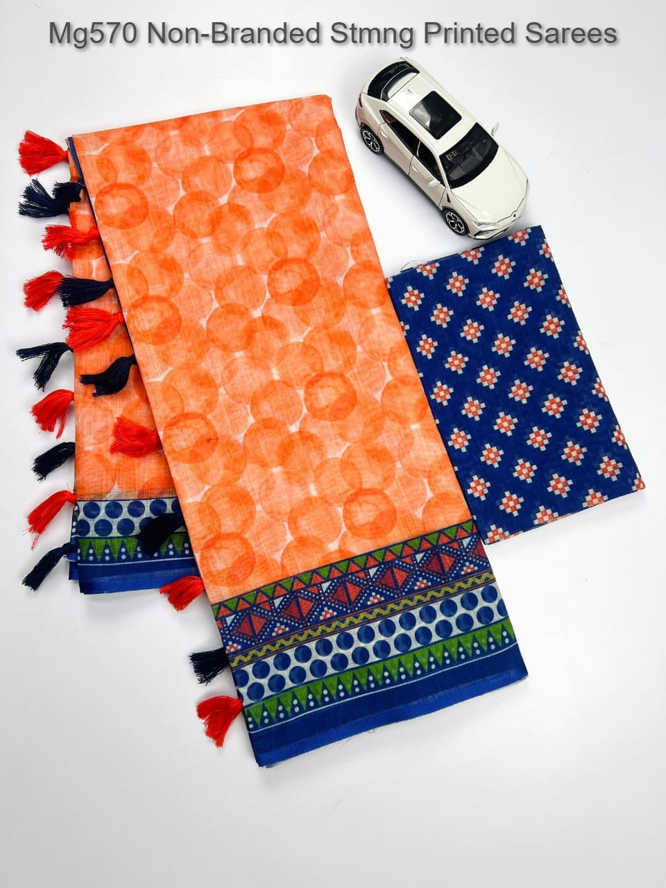 Mg570 Non-Branded Stmng Printed Sarees