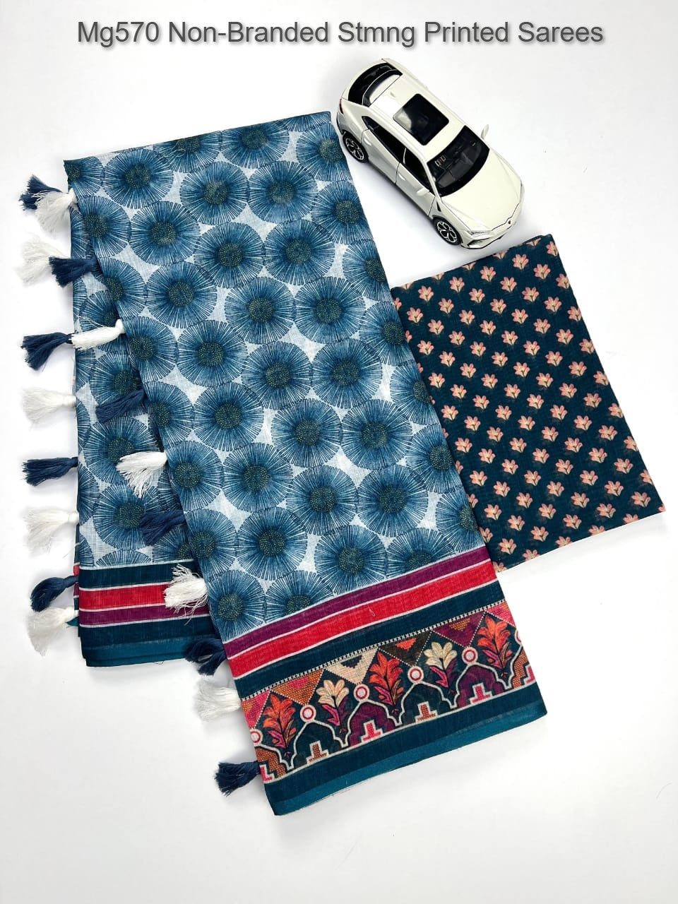 Mg570 Non-Branded Stmng Printed Sarees