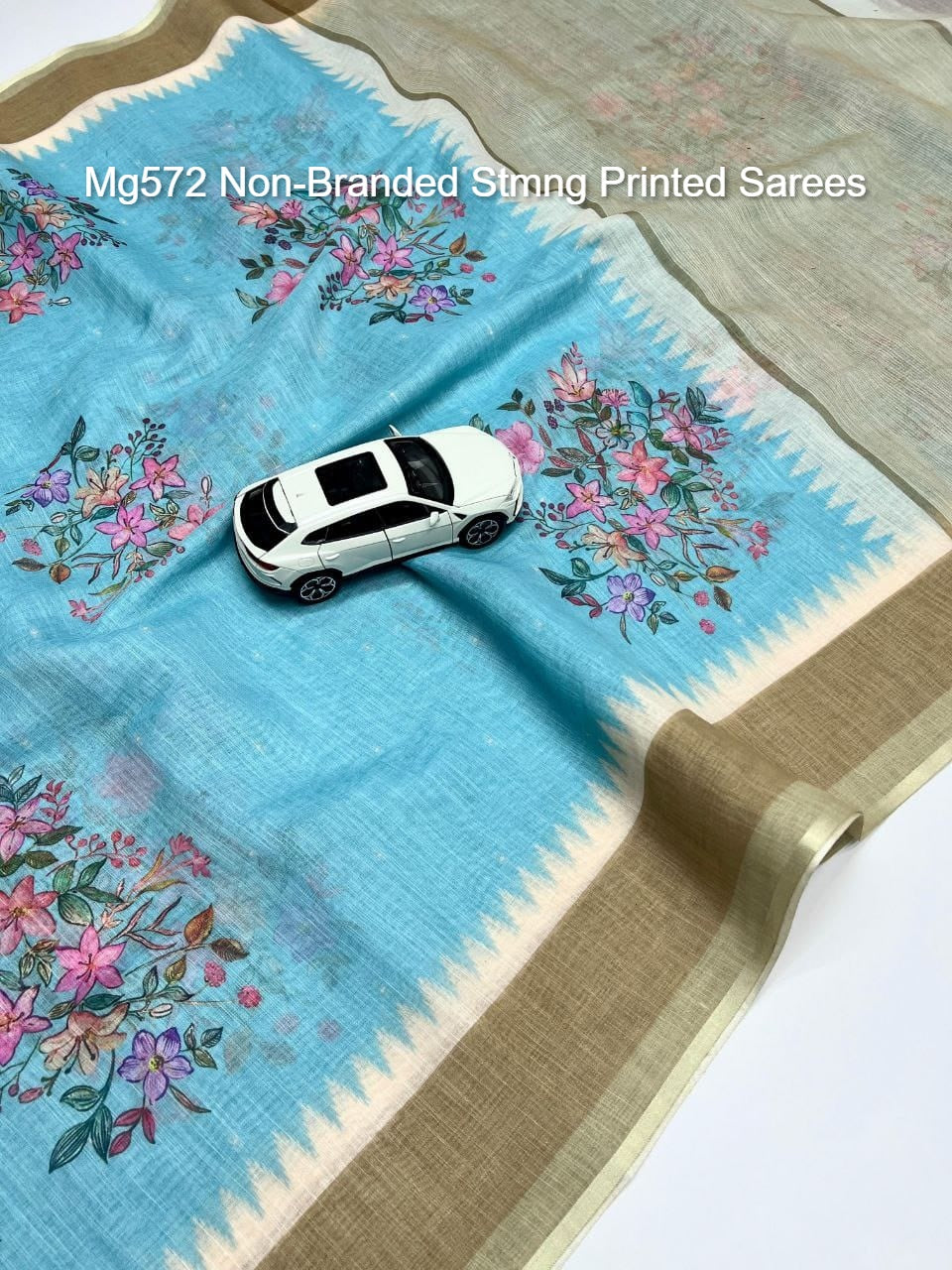 Mg572 Non-Branded Stmng Printed Sarees