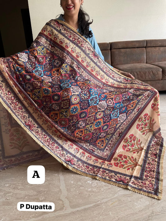Mirror Work Stmm Pakistani Dupatta
