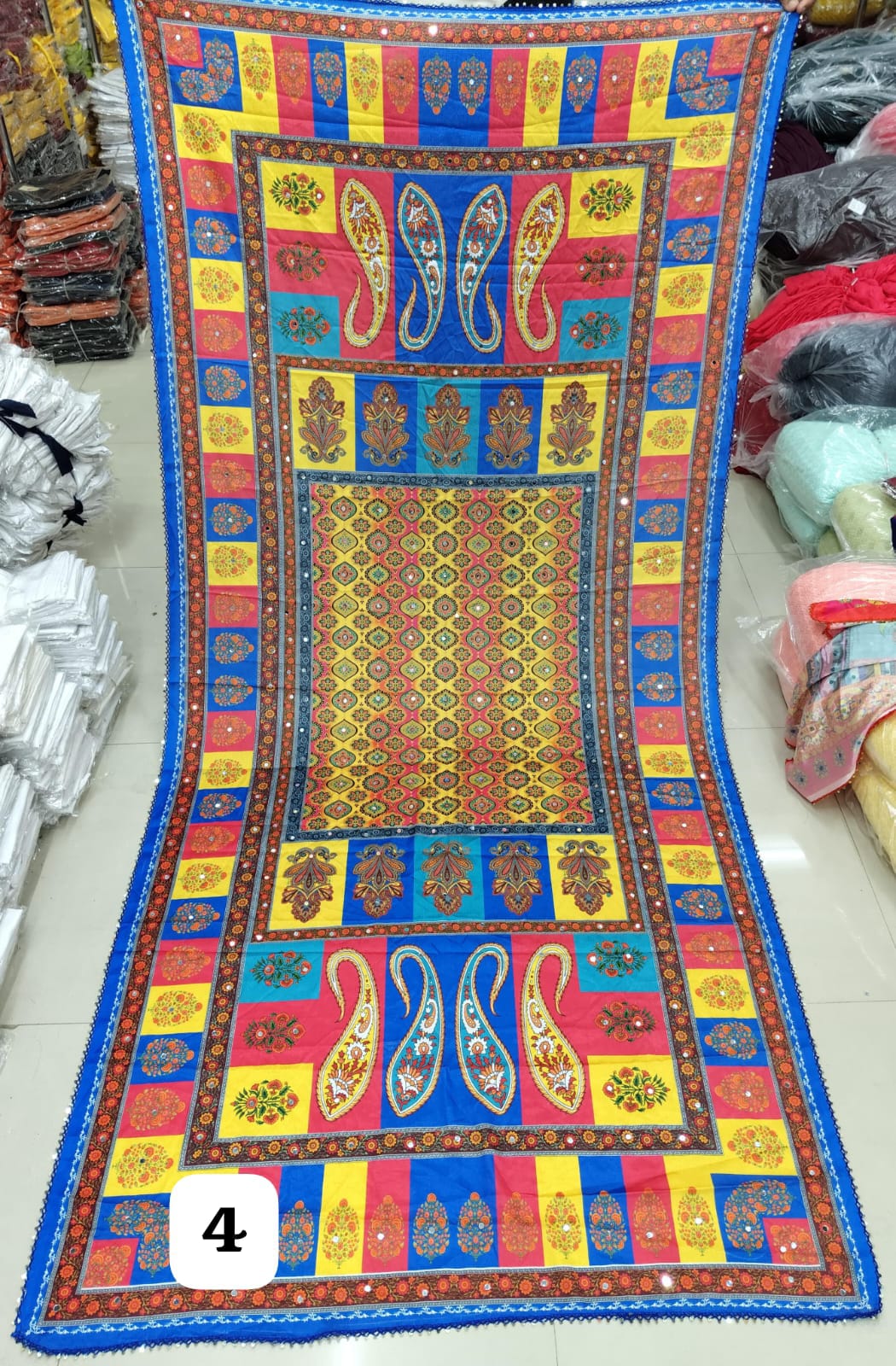 Mirror Work Stmm Pakistani Dupatta