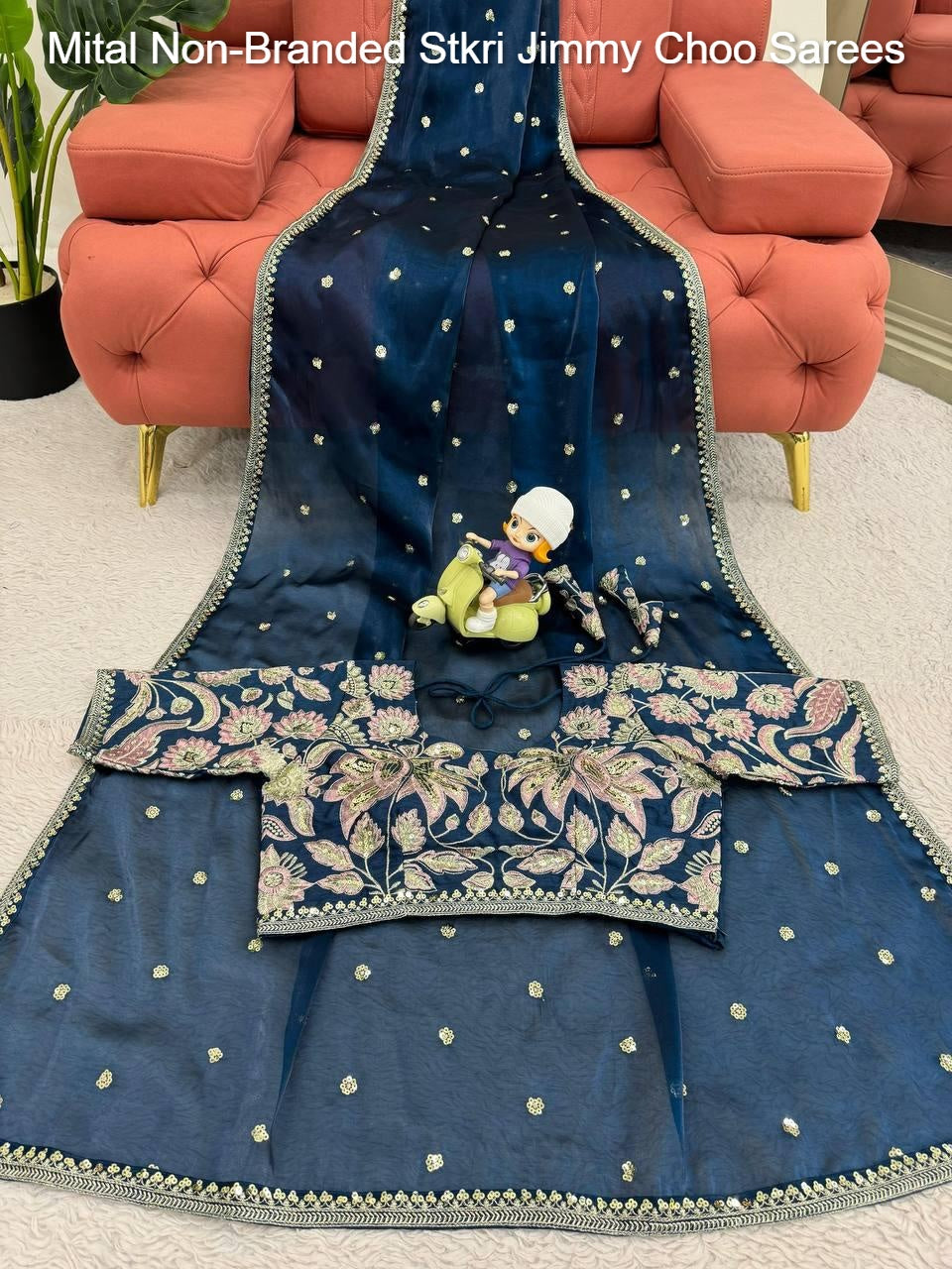 Mital Non-Branded Stkri Jimmy Choo Sarees