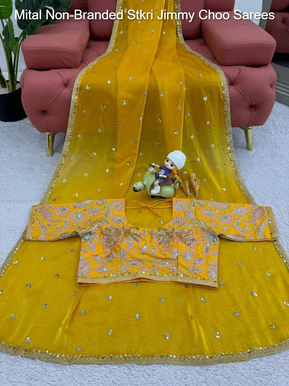 Mital Non-Branded Stkri Jimmy Choo Sarees