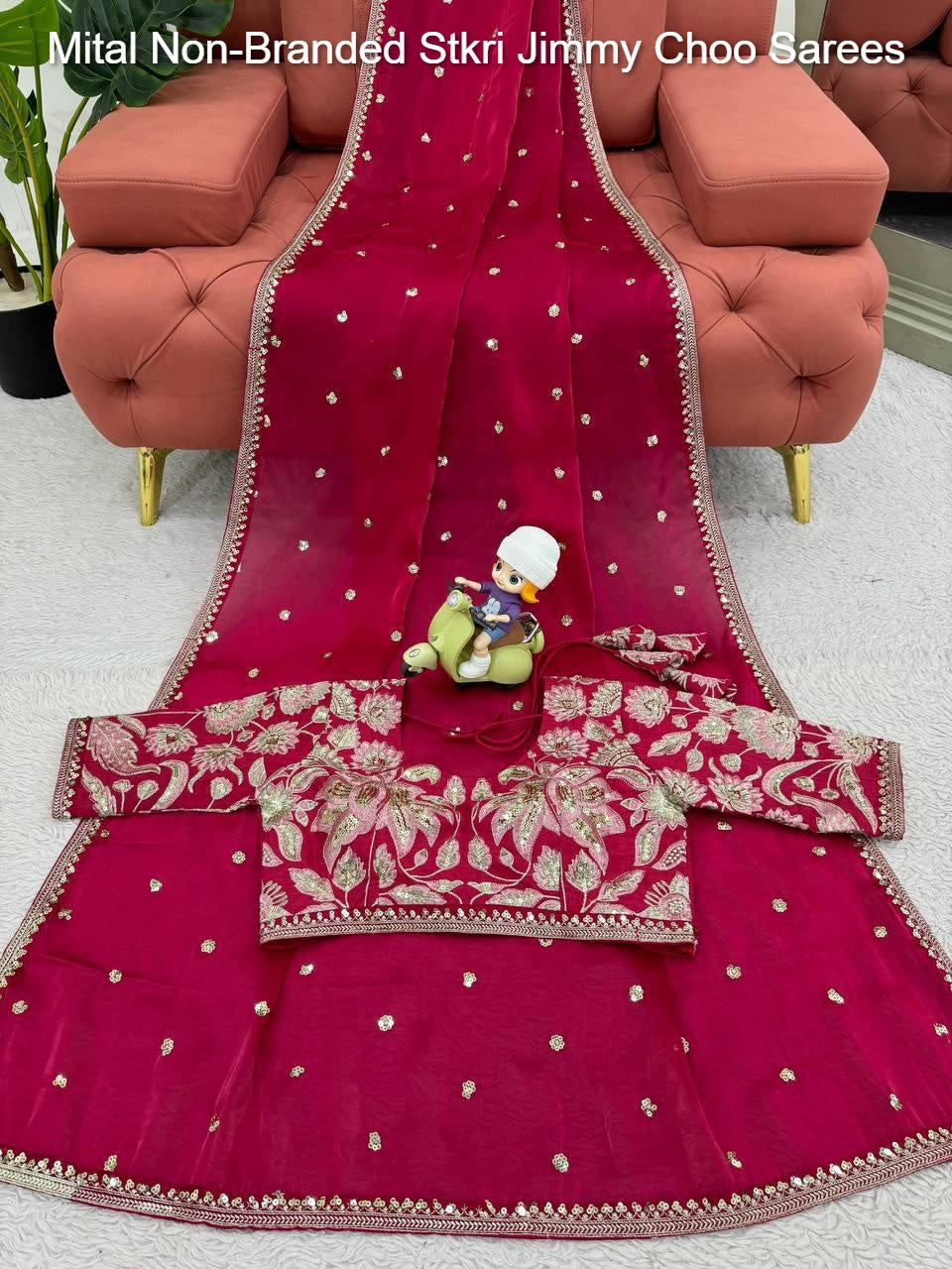 Mital Non-Branded Stkri Jimmy Choo Sarees