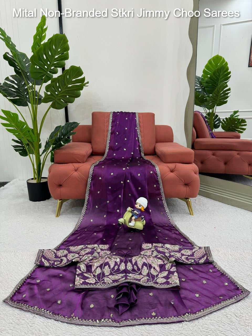 Mital Non-Branded Stkri Jimmy Choo Sarees