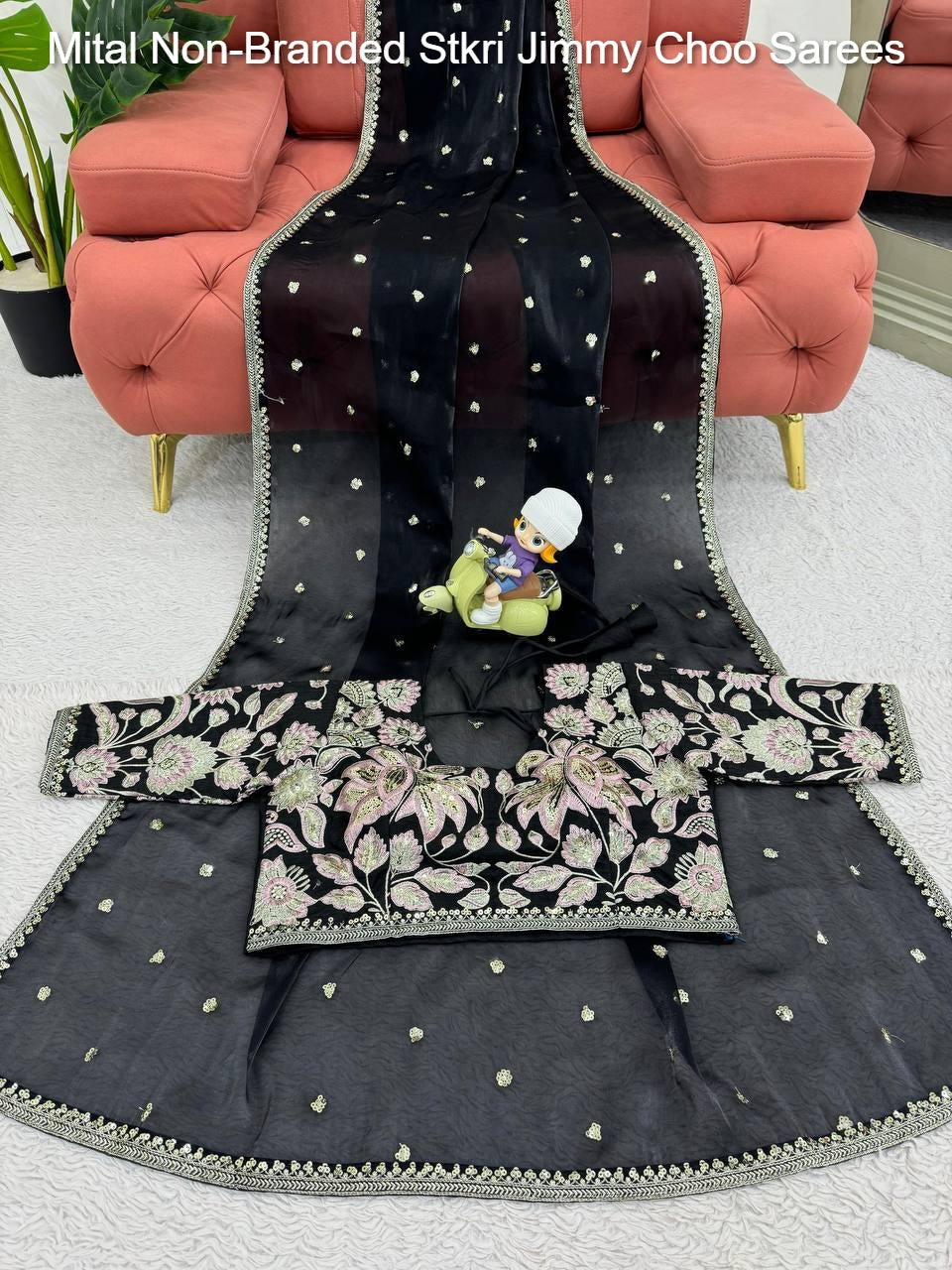 Mital Non-Branded Stkri Jimmy Choo Sarees