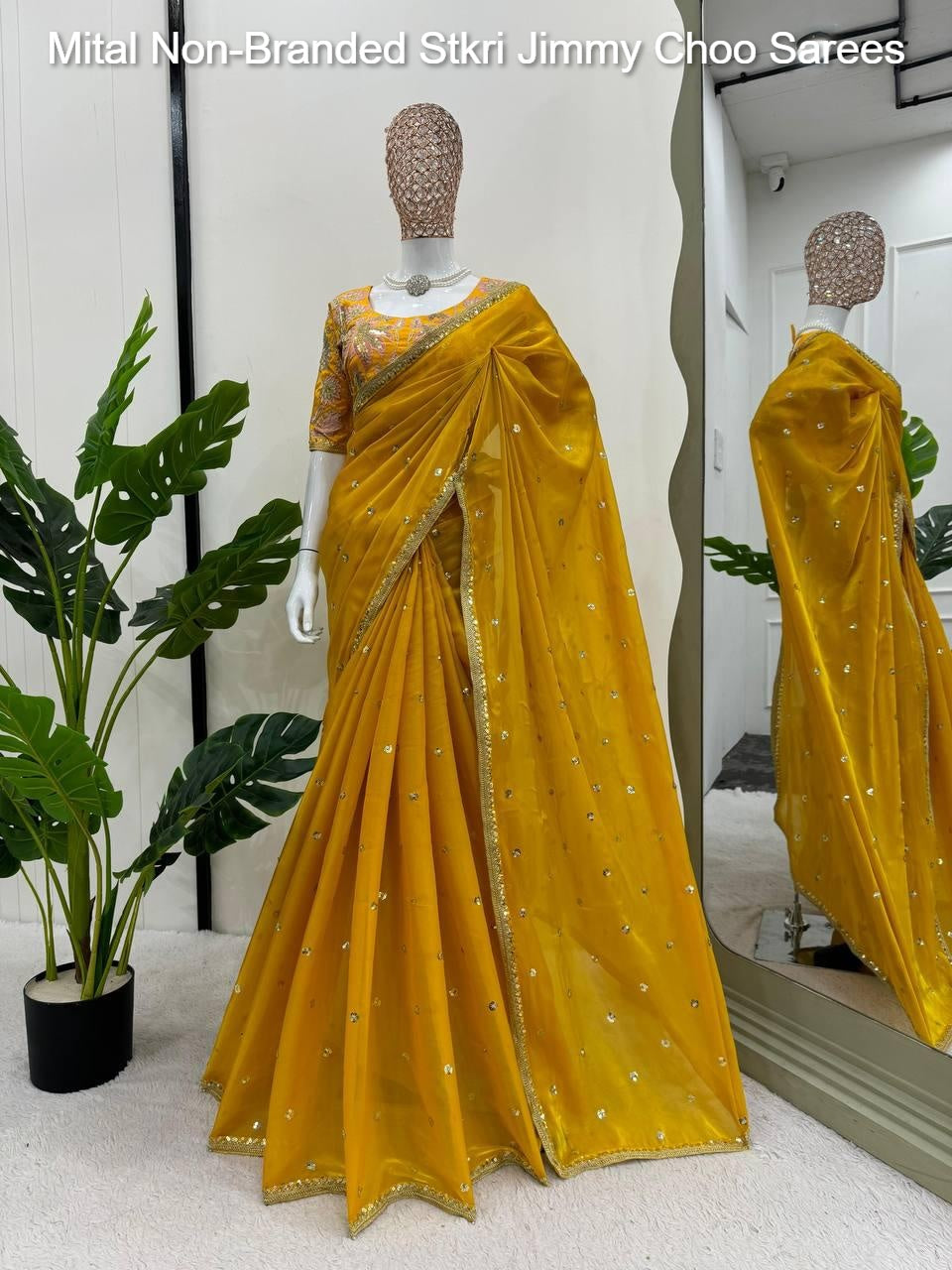 Mital Non-Branded Stkri Jimmy Choo Sarees
