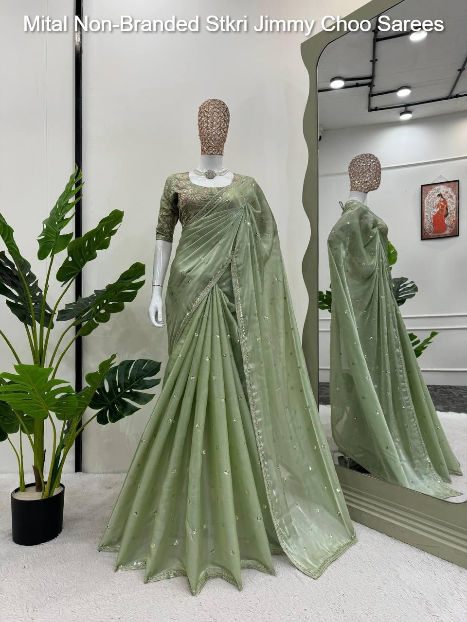 Mital Non-Branded Stkri Jimmy Choo Sarees