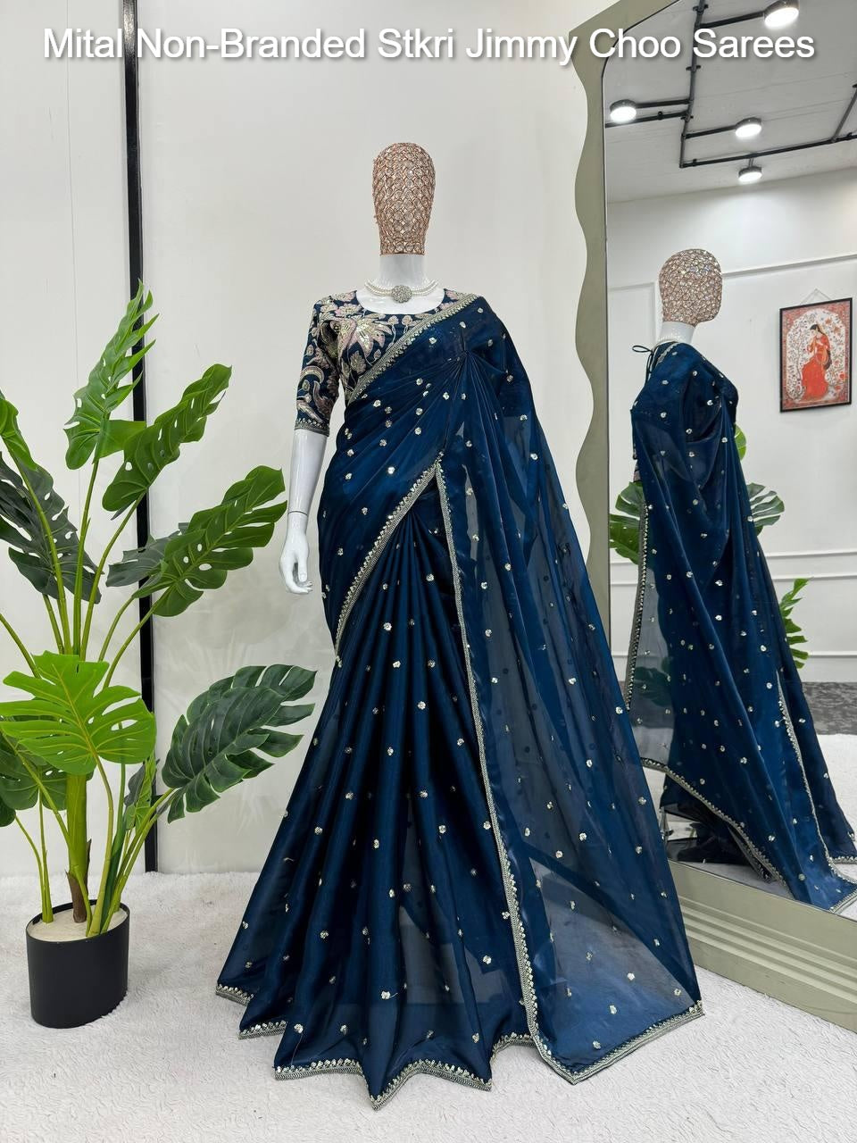 Mital Non-Branded Stkri Jimmy Choo Sarees