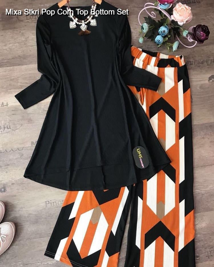 Mixa Stkri Pop Corn Top Bottom Set