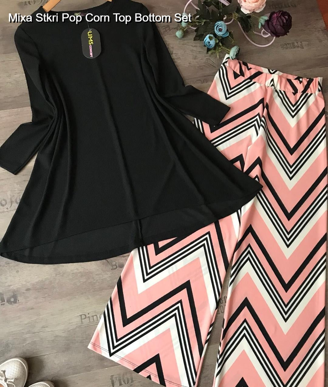 Mixa Stkri Pop Corn Top Bottom Set