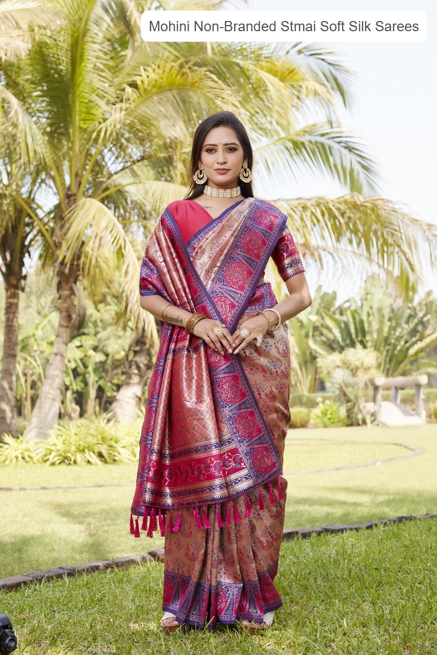 Mohini Non-Branded Stmai Soft Silk Sarees
