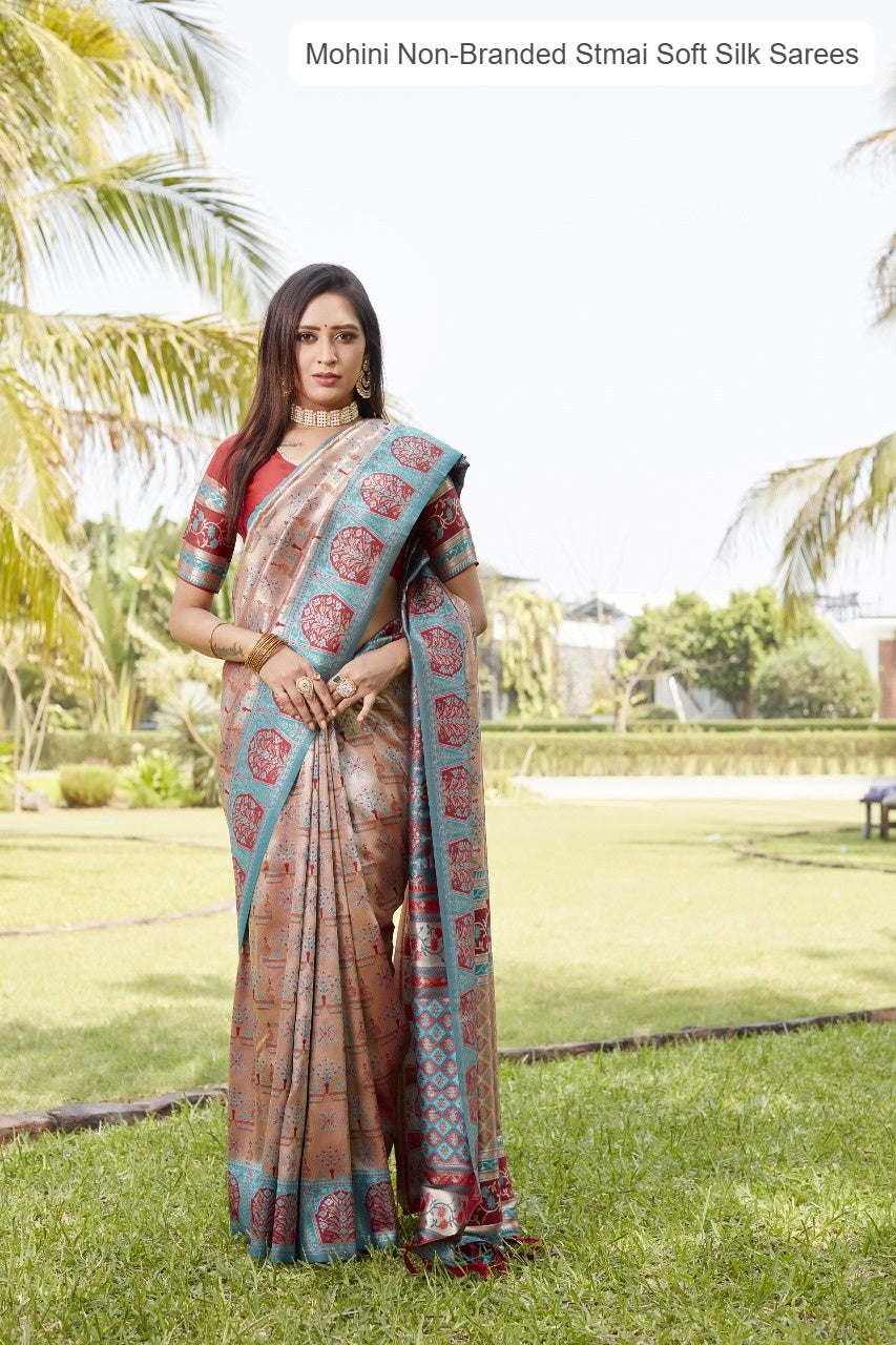 Mohini Non-Branded Stmai Soft Silk Sarees