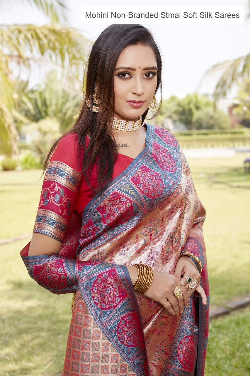 Mohini Non-Branded Stmai Soft Silk Sarees