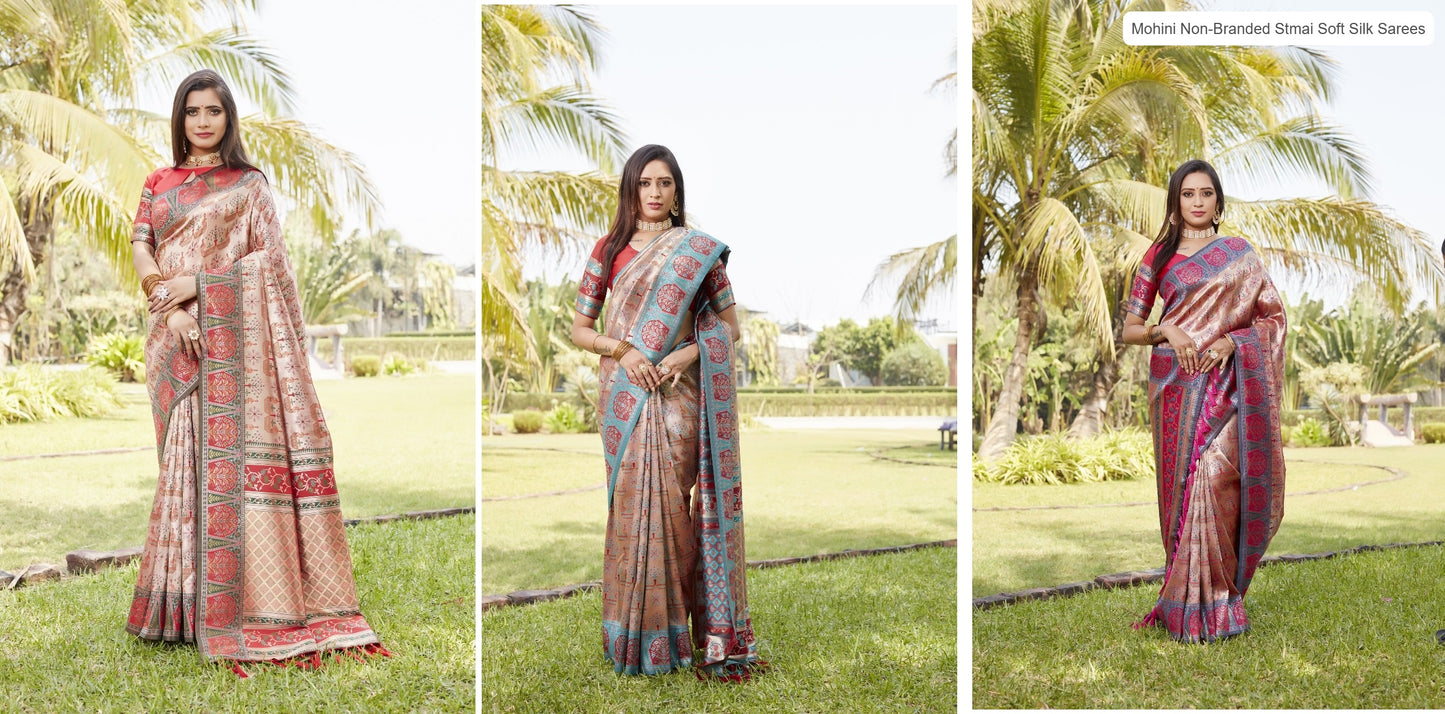 Mohini Non-Branded Stmai Soft Silk Sarees
