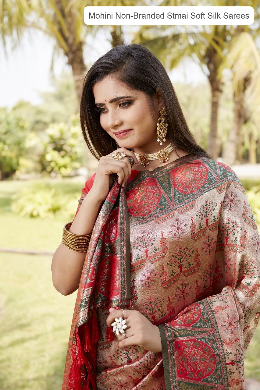 Mohini Non-Branded Stmai Soft Silk Sarees