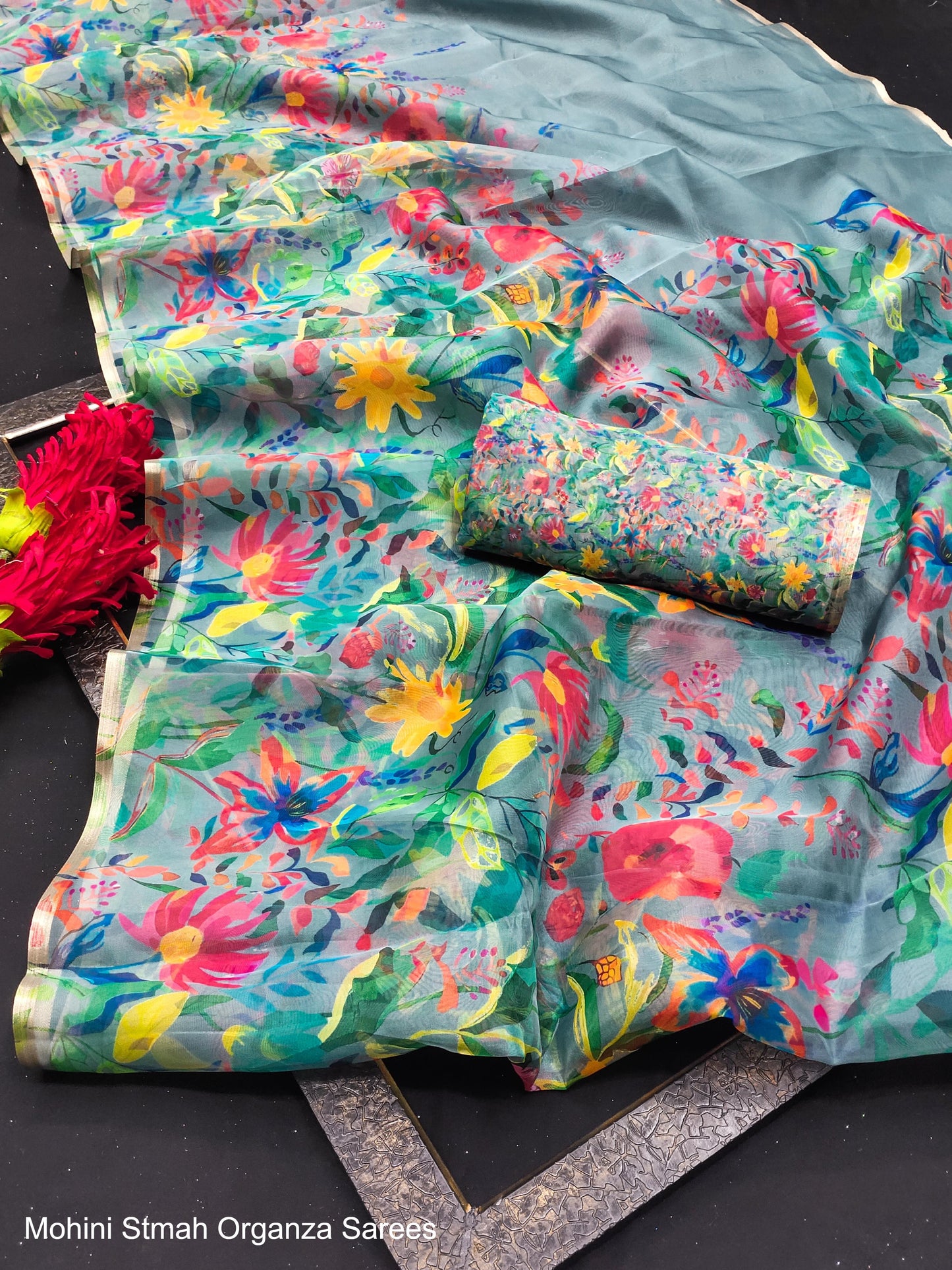 Mohini Stmah Organza Sarees