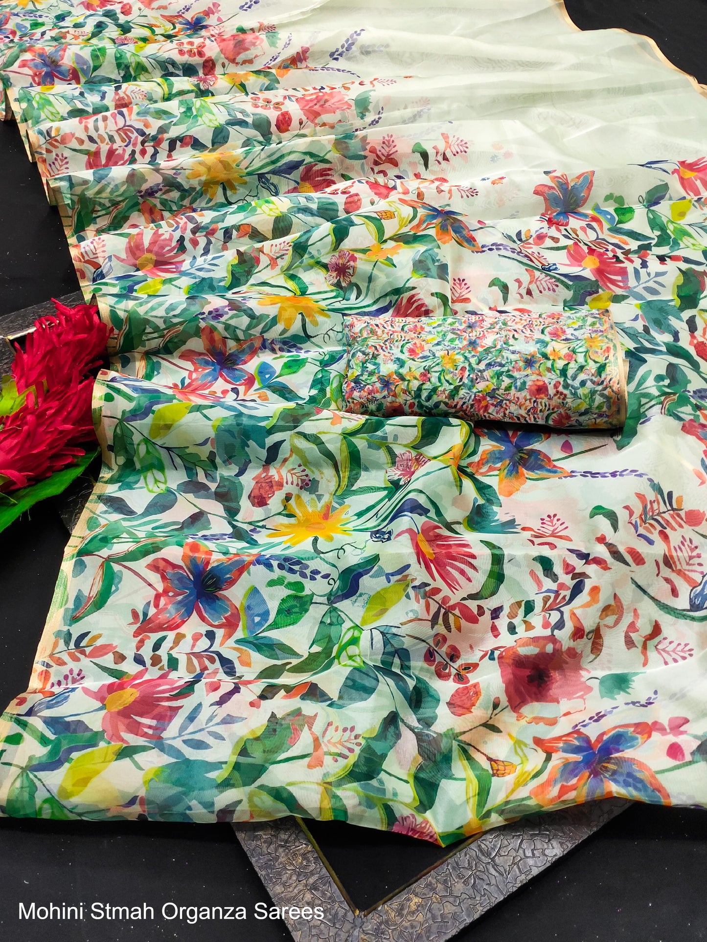 Mohini Stmah Organza Sarees